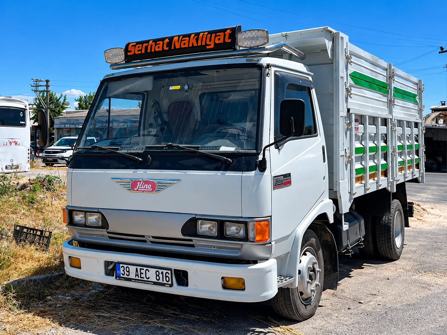 Lüleburgaz tarım ürünü taşıyan damperli kamyon